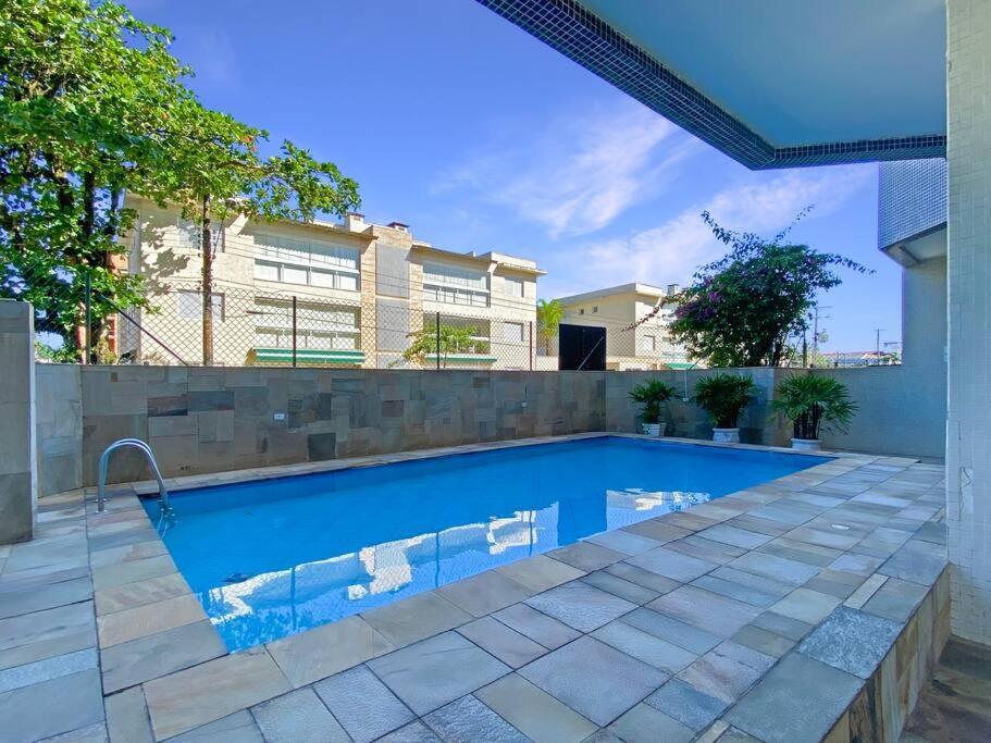 Balcony Barbecue Swimming Pool 4 Bdrm Ac Apartment Guaruja Bagian luar foto