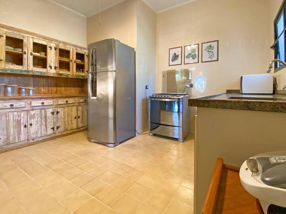 Balcony Barbecue Swimming Pool 4 Bdrm Ac Apartment Guaruja Bagian luar foto